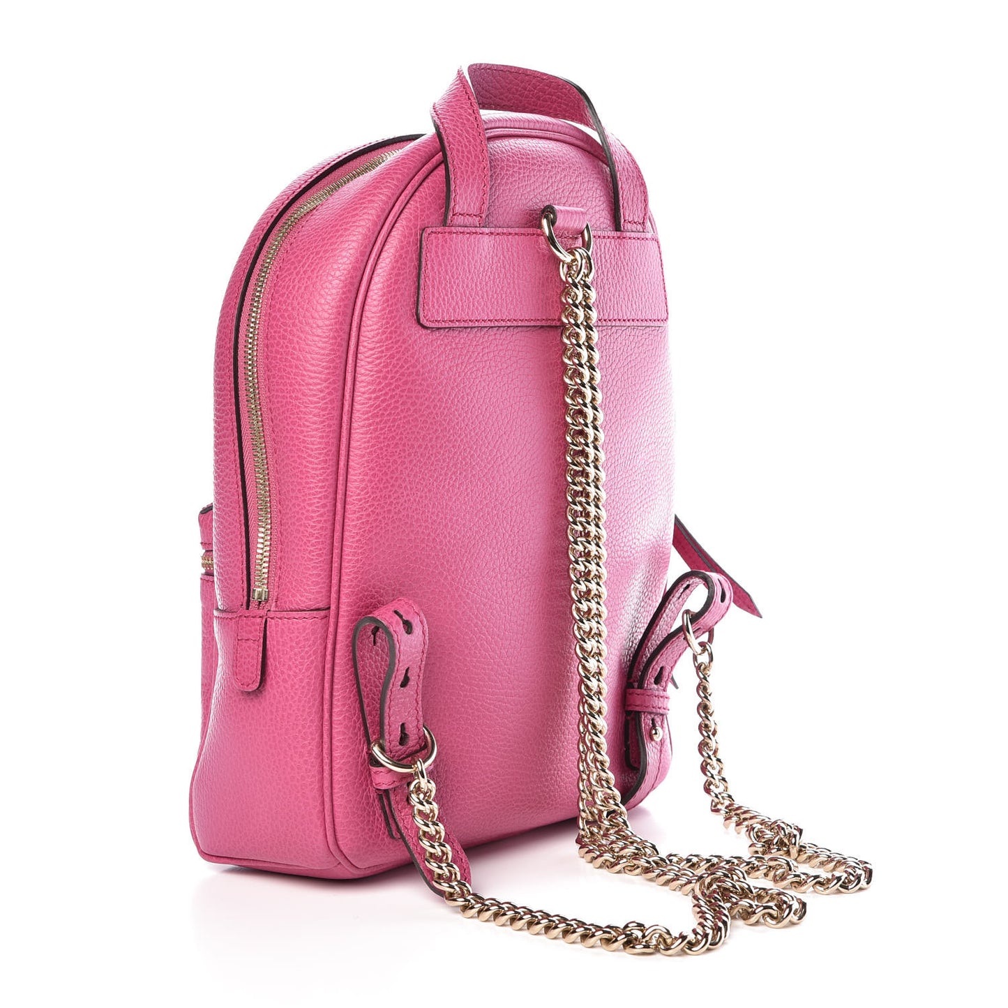 Pebbled Calfskin Soho Chain Backpack New Rosette