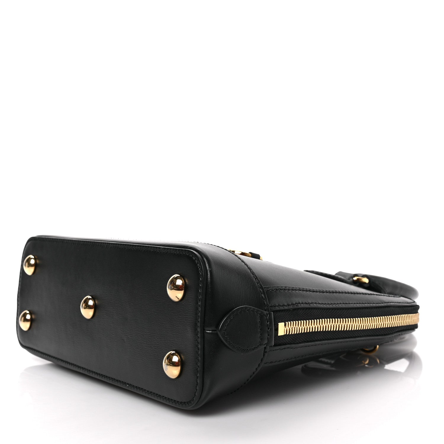Gucci Boarded Plutone Calfskin Small Horsebit 1955 Top Handle Bag Black 8 of 8