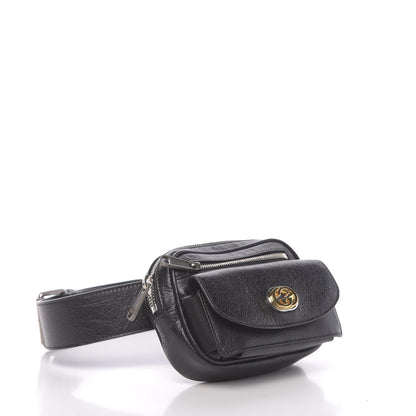 Gucci Fluffy Calfskin Mini Morpheus Belt Bag 70 28 Black 7 of 23