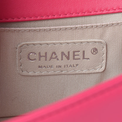 Chanel Lambskin Quilted Small Boy Flap Dark Pink 6 of 12