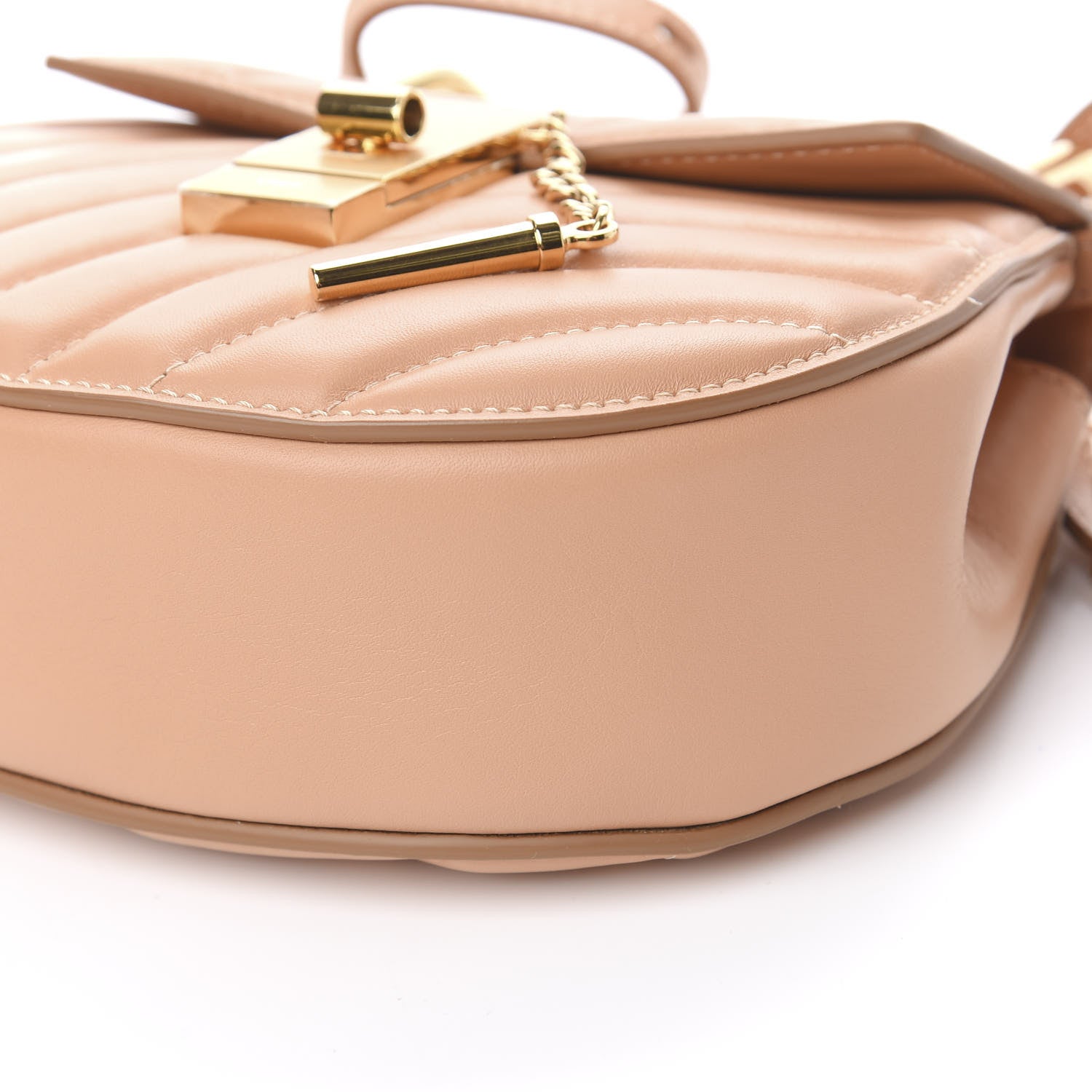 Chloe Calfskin Quilted Mini Drew Bijou Shoulder Bag Blushy Pink 9 of 10