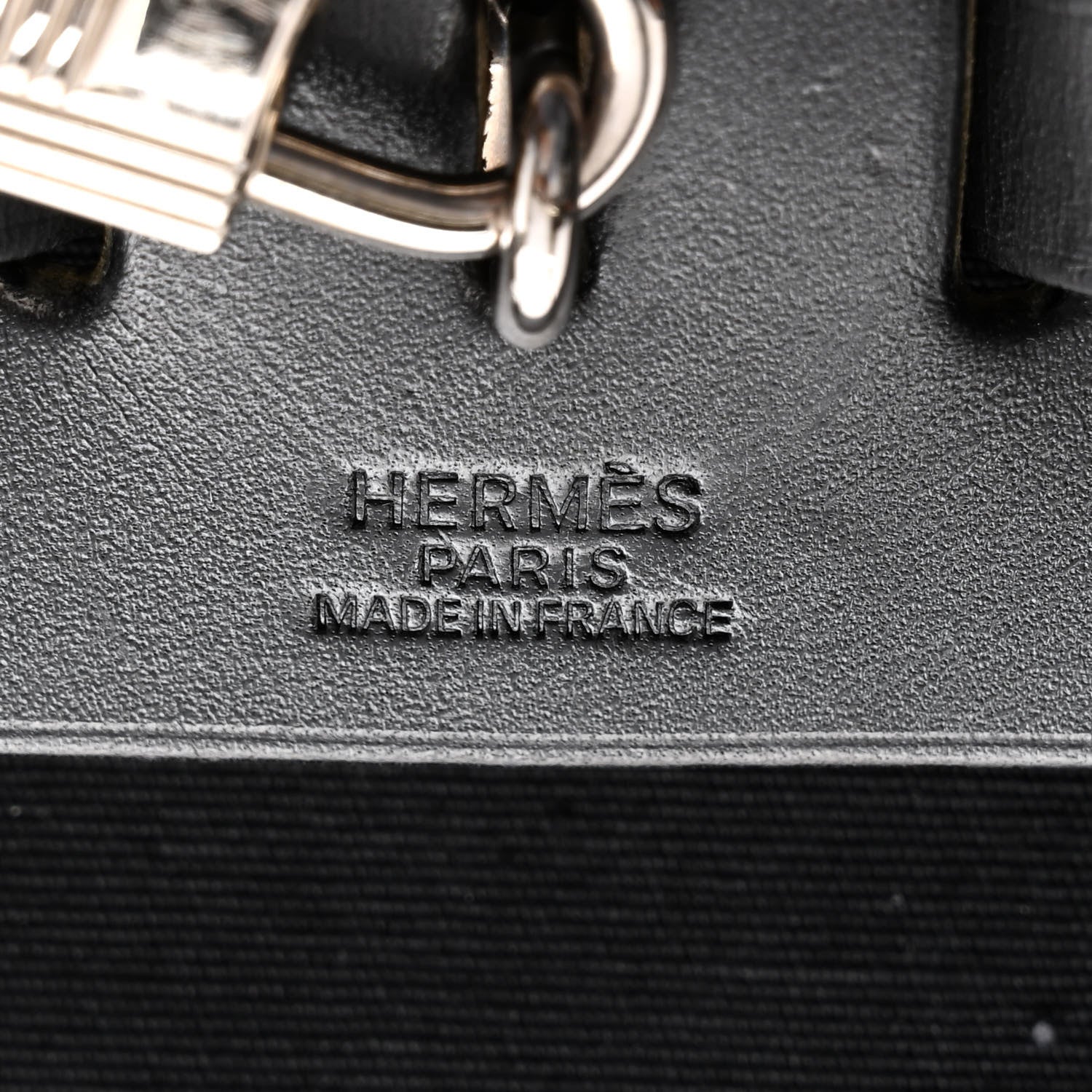 Hermes Toile Vache Calfskin Herbag 30 PM Backpack Black 6 of 11