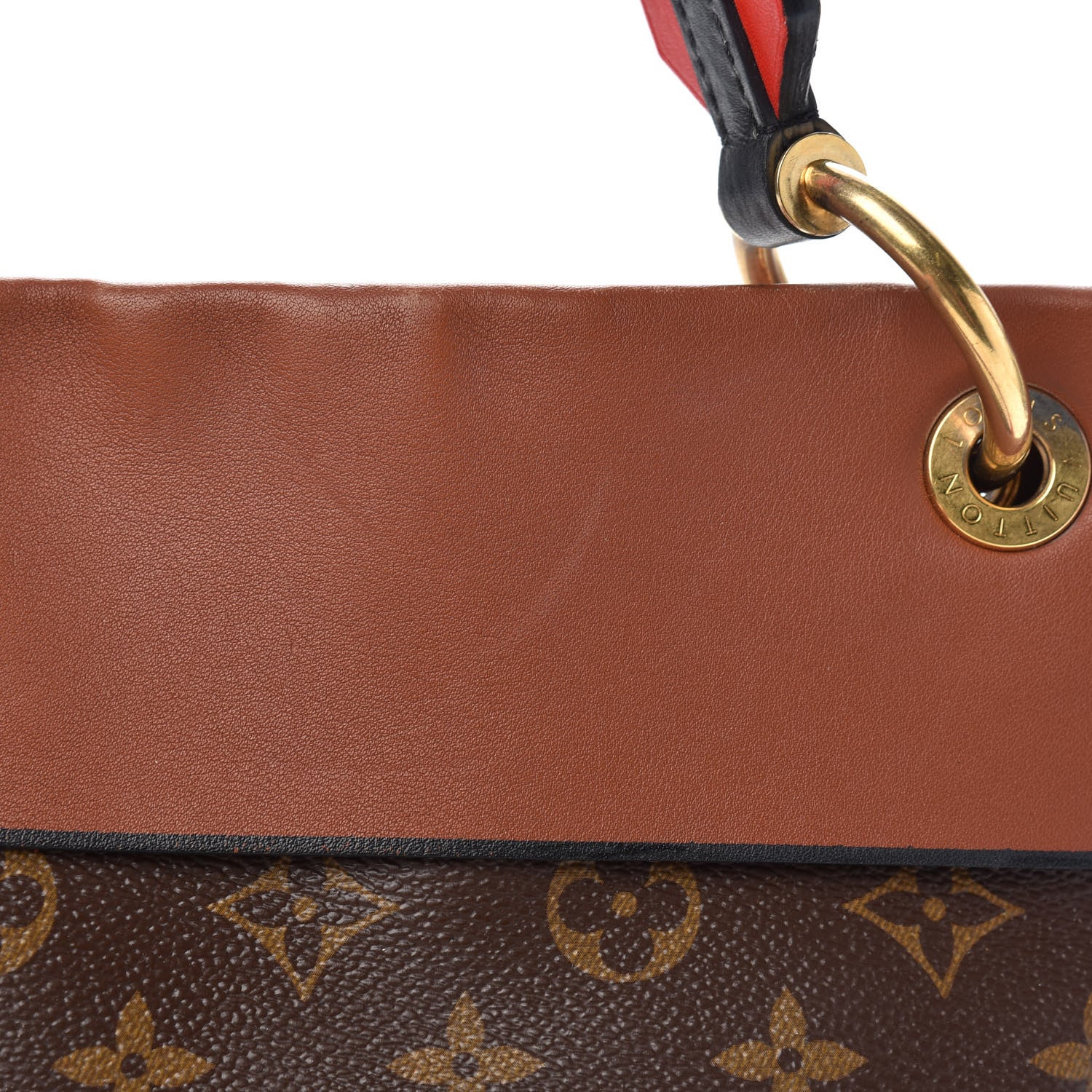 Louis Vuitton Monogram Tuileries Besace Caramel Rouge 9 of 12