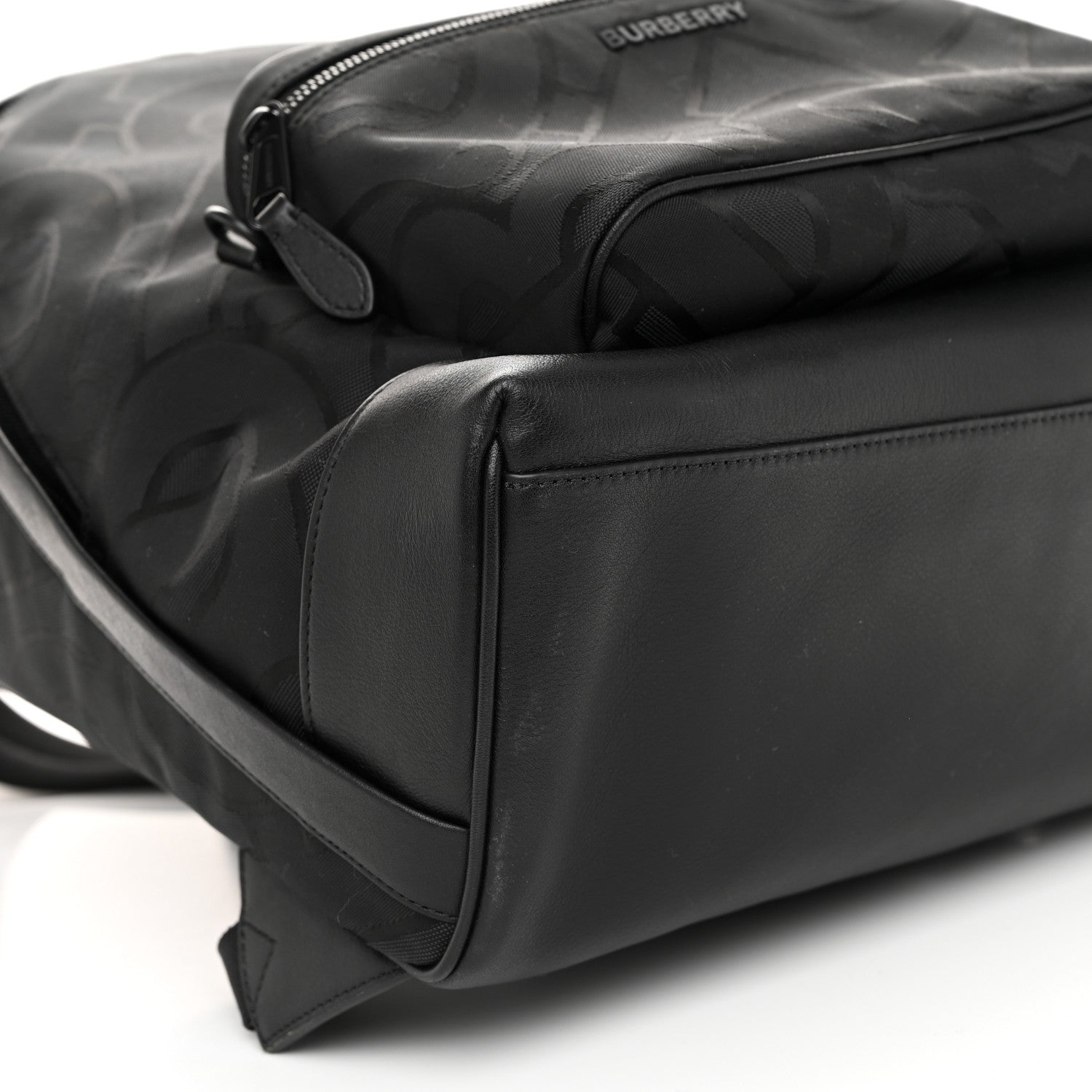 Burberry Jacquard Monogram TB Jett Backpack Black 9 of 10