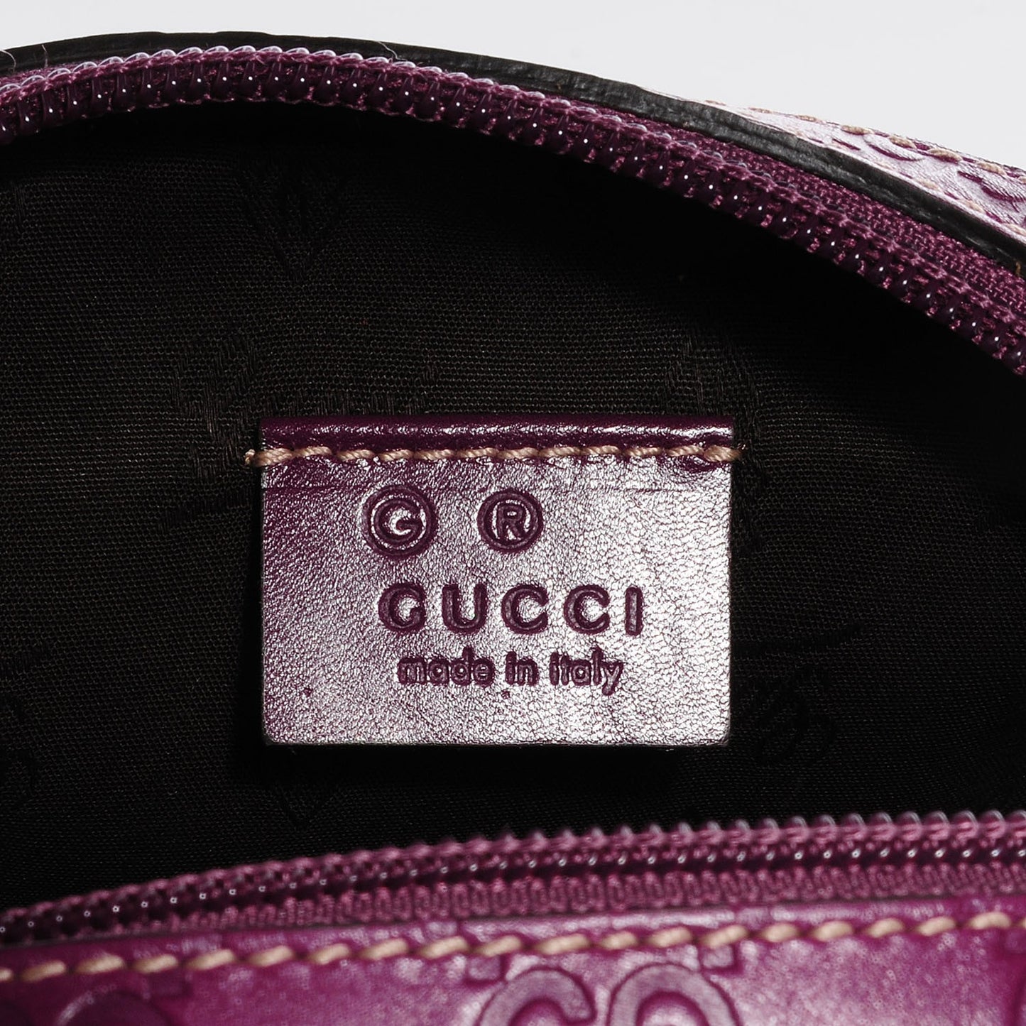 Guccissima GG Cosmetic Case Purple