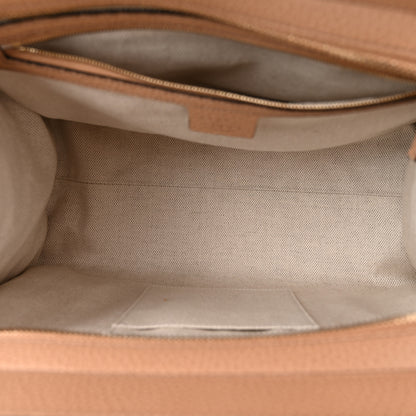 Gucci Dollar Calfskin Large Soho Top Handle Satchel Camelia 5 of 10