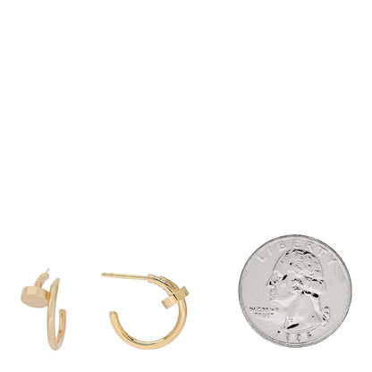Cartier 18K Yellow Gold Juste Un Clou Hoop Earrings 2 of 6