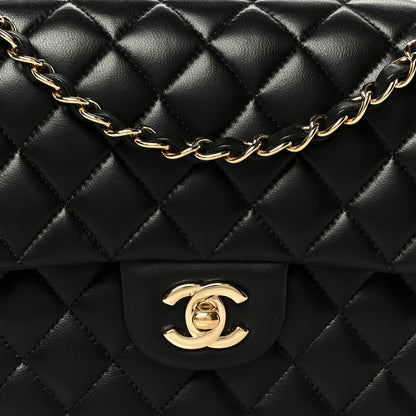 Chanel Lambskin Quilted Small Double Flap Black 17 of 23