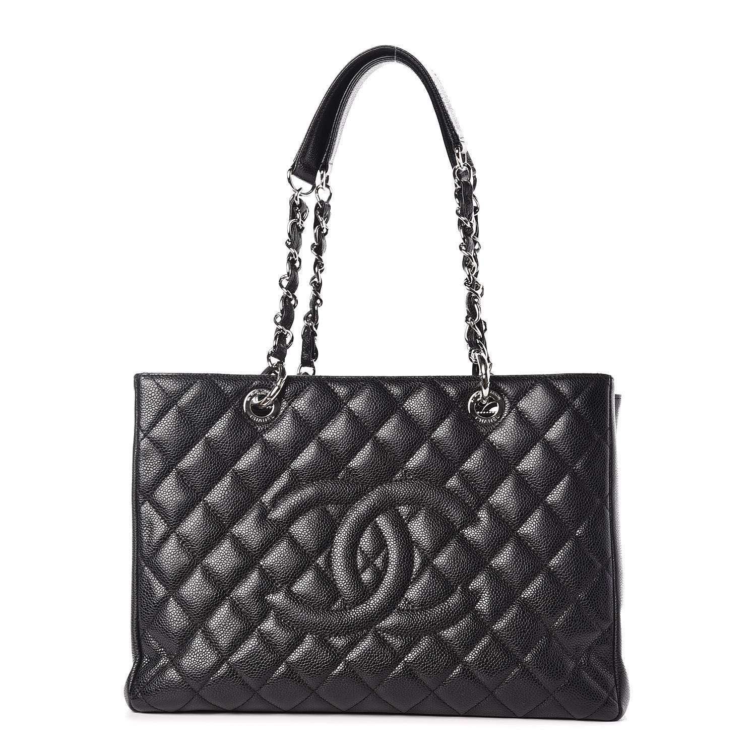 Chanel Caviar Quilted Grand Shopping Tote GST Black 1 of 10