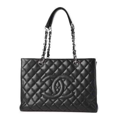 Chanel Caviar Quilted Grand Shopping Tote GST Black 1 of 10