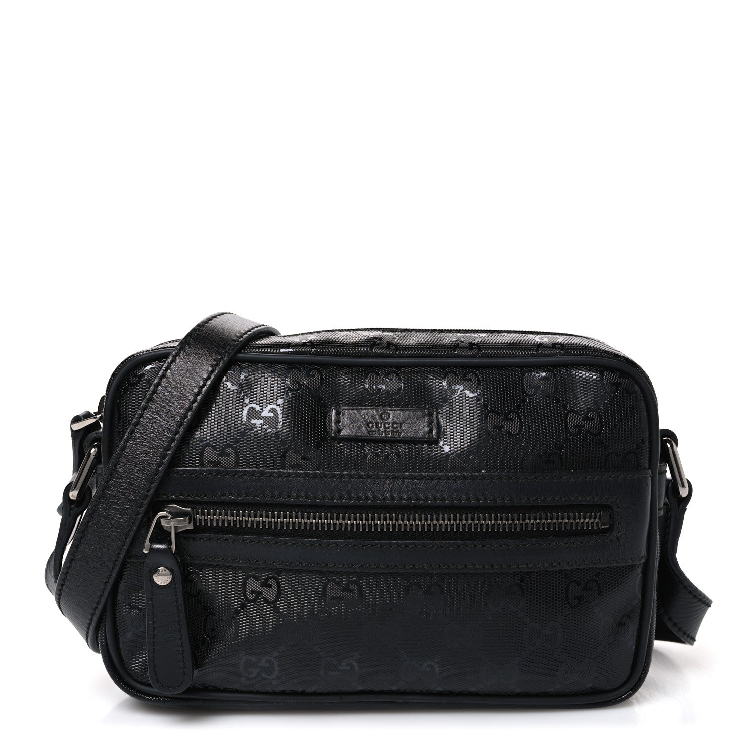 Gucci Imprime Monogram Small Shoulder Bag Black 1 of 9