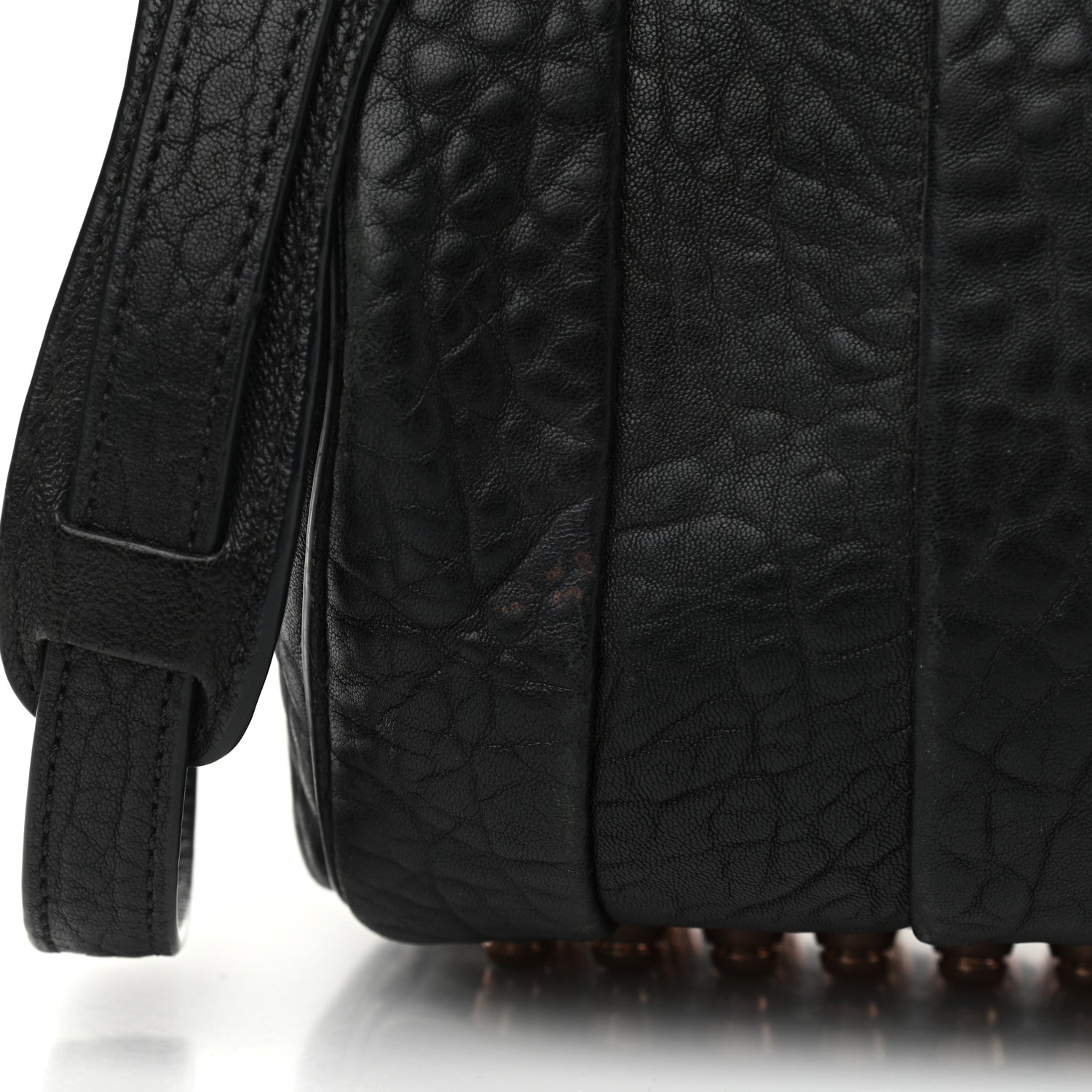 Alexander Wang Pebbled Lambskin Rockie Black Rose Gold Hardware 12 of 16