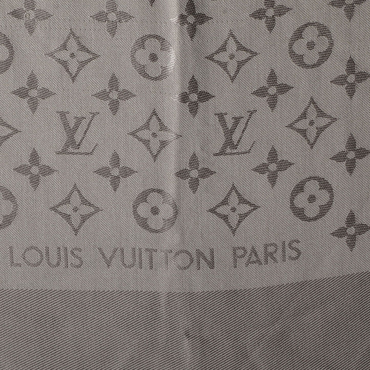 Silk Wool Monogram Shawl Verone