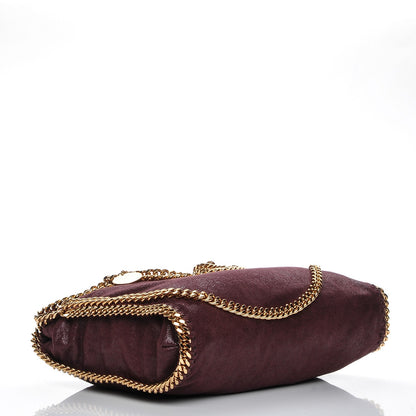 Stella McCartney Shaggy Deer Falabella Fold Over Tote Burgundy 4 of 6