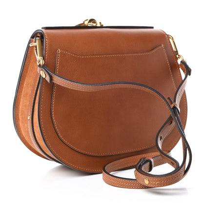 Chloe Calfskin Suede Medium Nile Bracelet Bag Caramel 3 of 11