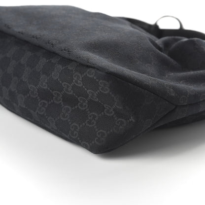 Gucci Monogram Medium Horsebit Chain Hobo Black 7 of 10