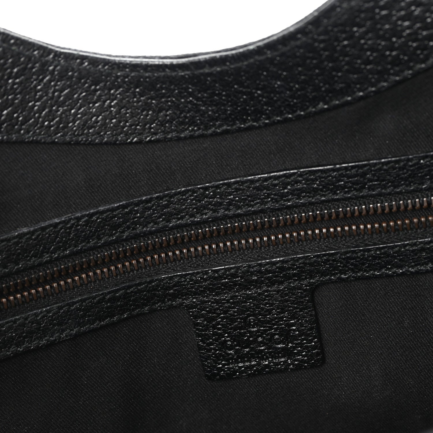 Gucci Monogram Calfskin Large Bardot Tote Black 6 of 13
