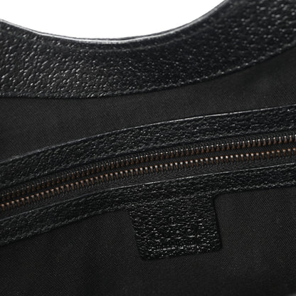 Gucci Monogram Calfskin Large Bardot Tote Black 6 of 13