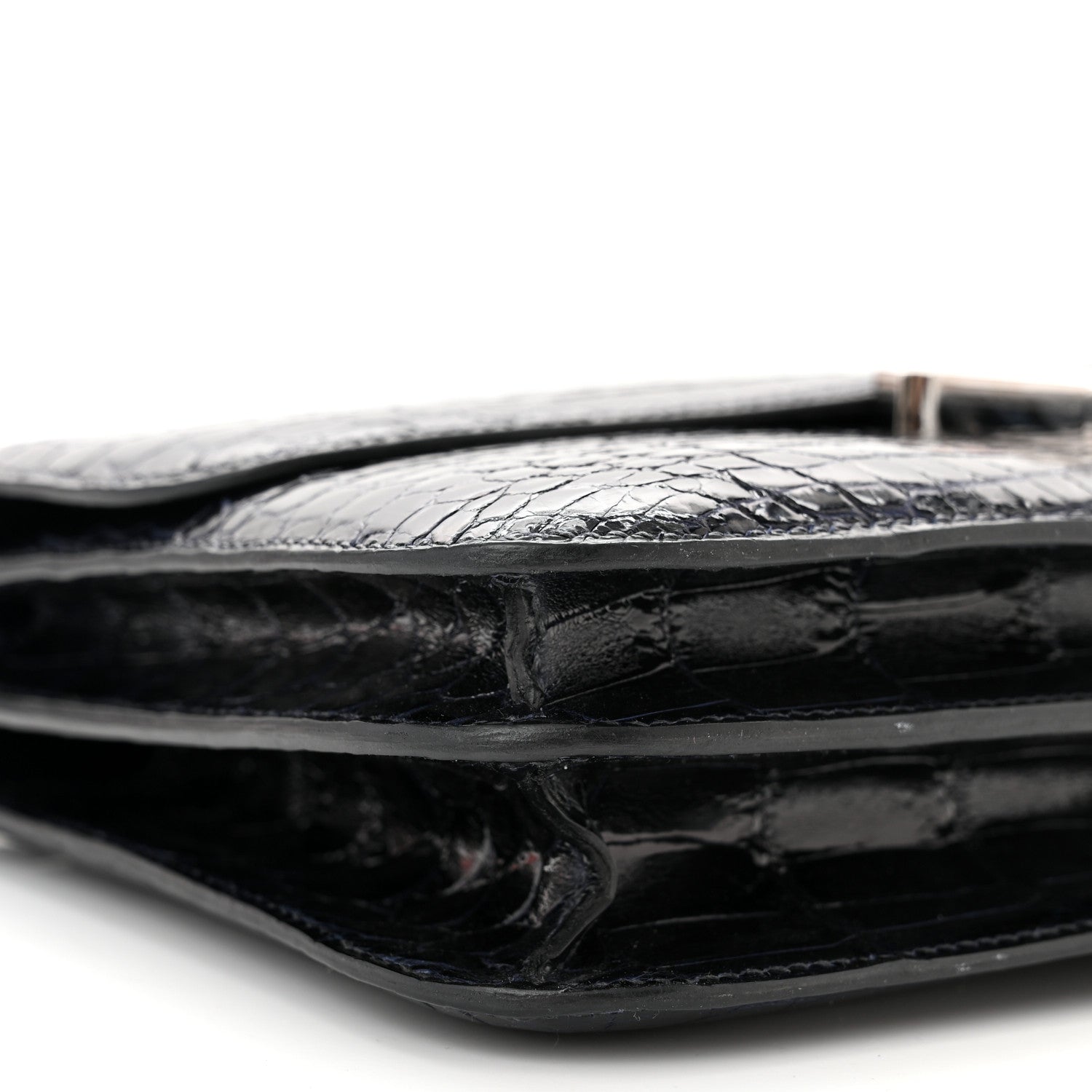 Hermes Shiny Niloticus Crocodile Constance 1-Elan Bleu Abysse 9 of 10
