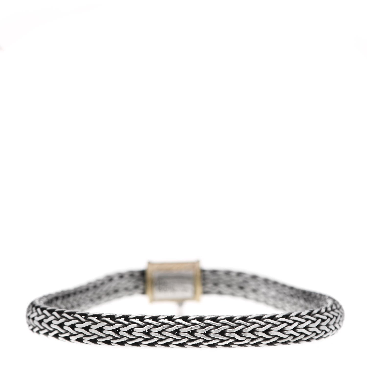 John Hardy Sterling Silver 18K Yellow Gold 6mm Classic Chain Bracelet 3 of 4