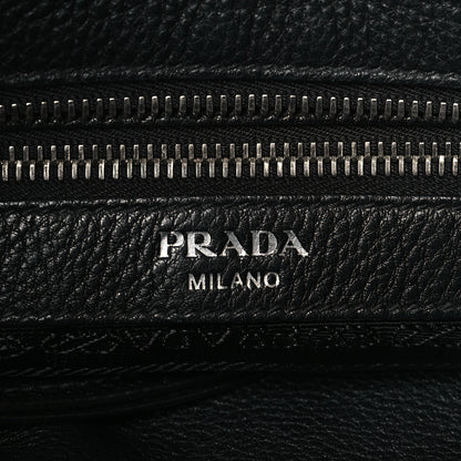 Prada Vitello Phenix Logo Hobo Black 6 of 8