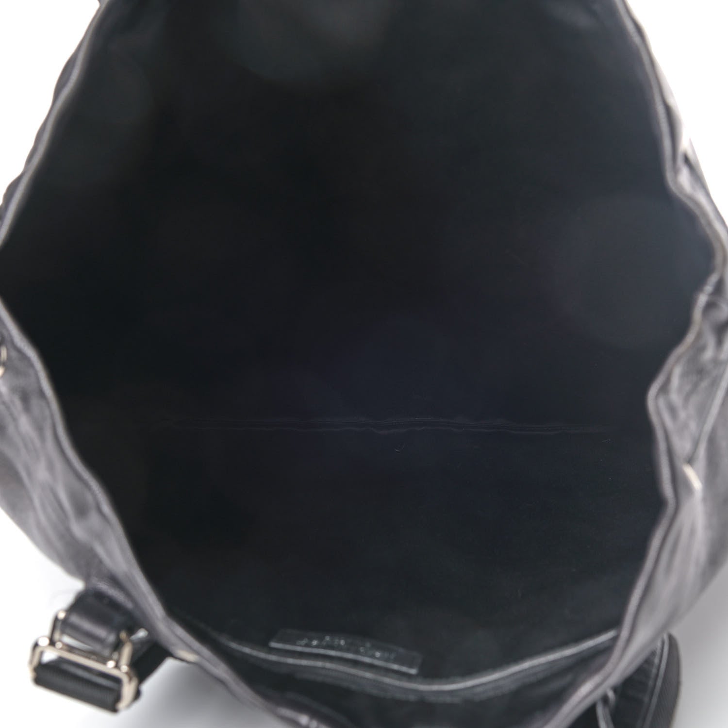Saint Laurent Calfskin Studded Drawstring Tote Black 4 of 7