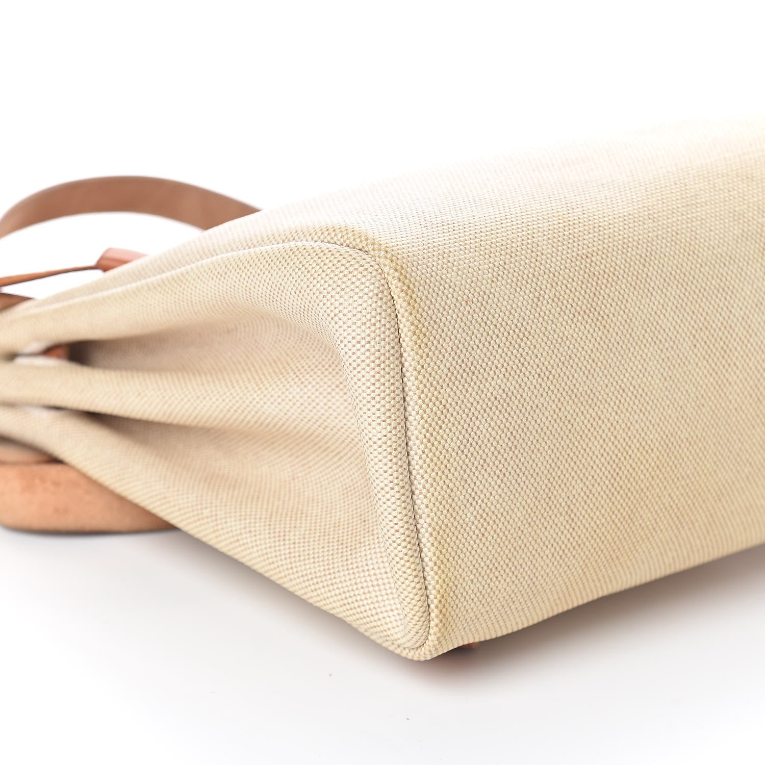 Hermes Toile Vache Calfskin Herbag 30 PM Backpack Natural 10 of 13