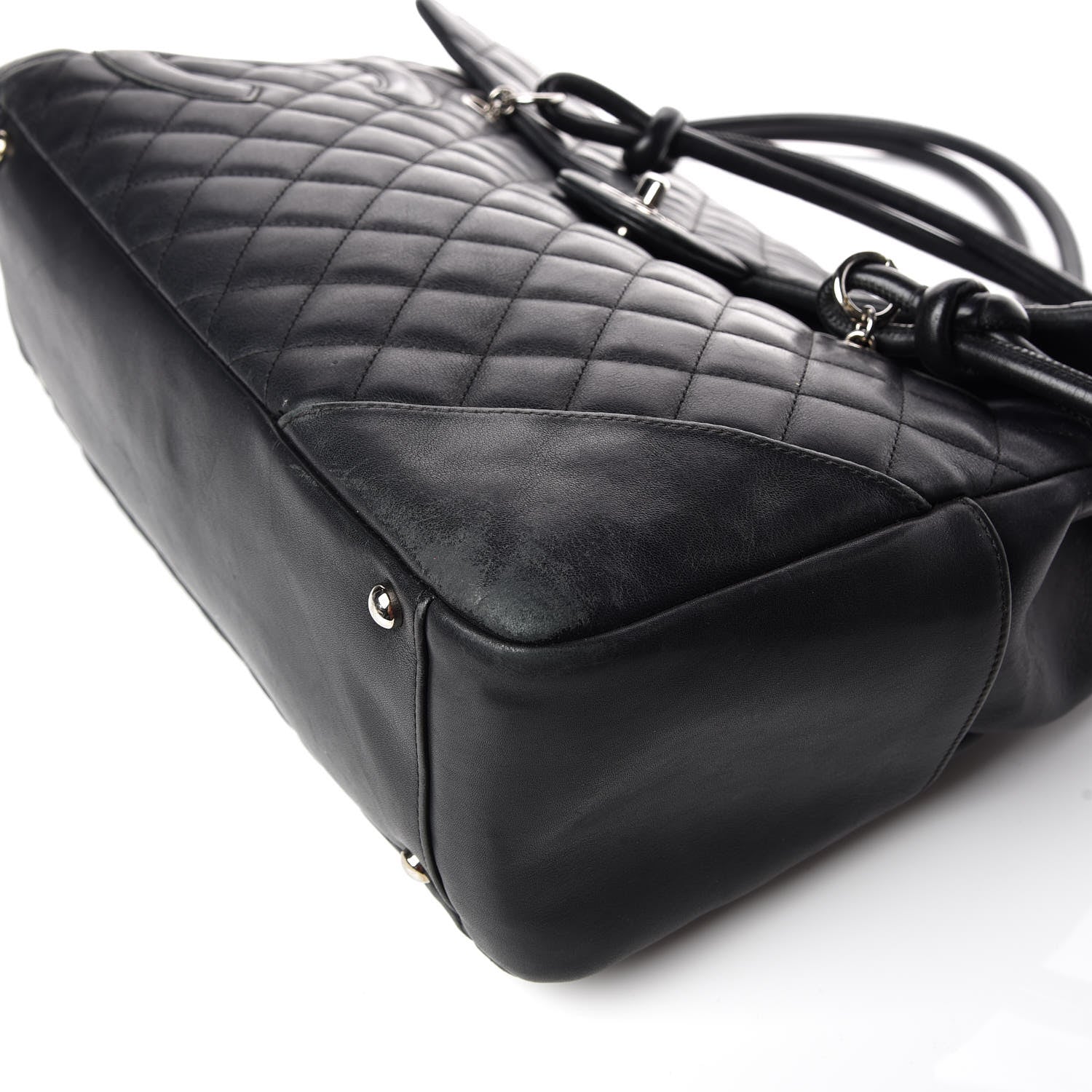Chanel Calfskin Quilted Large Cambon Flap Black 17 of 20