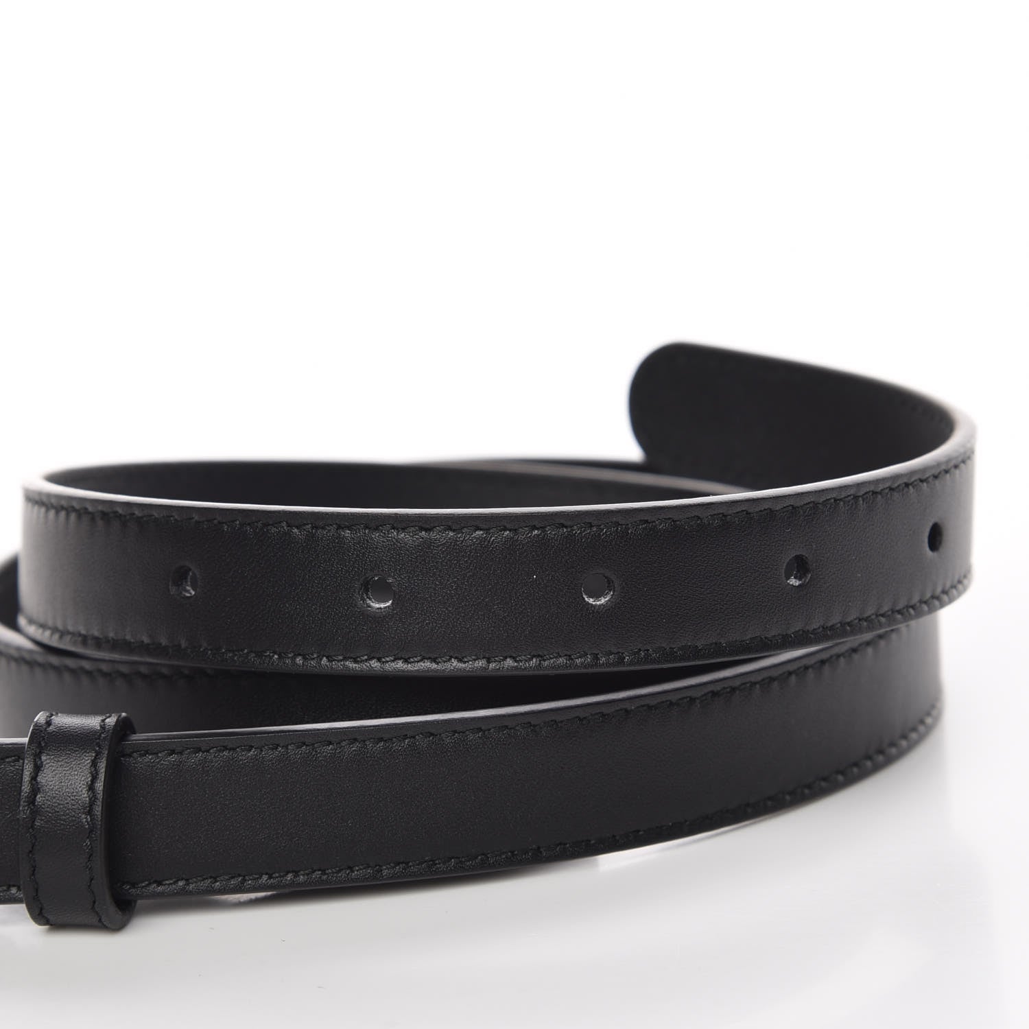 Gucci Calfskin Double G 20mm Belt 85 34 Black 5 of 6