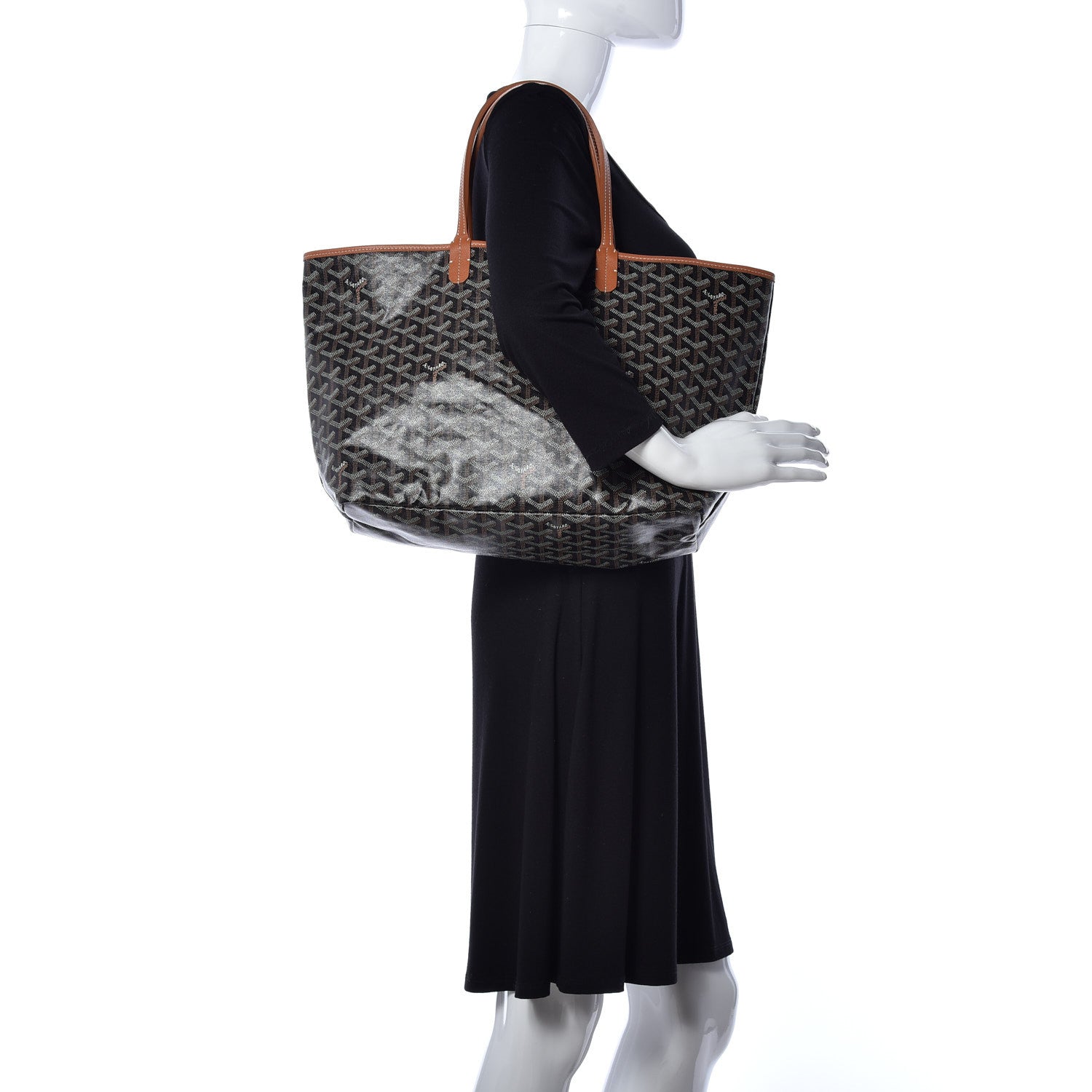 Goyard Goyardine Saint Louis PM Black Gold 2 of 9