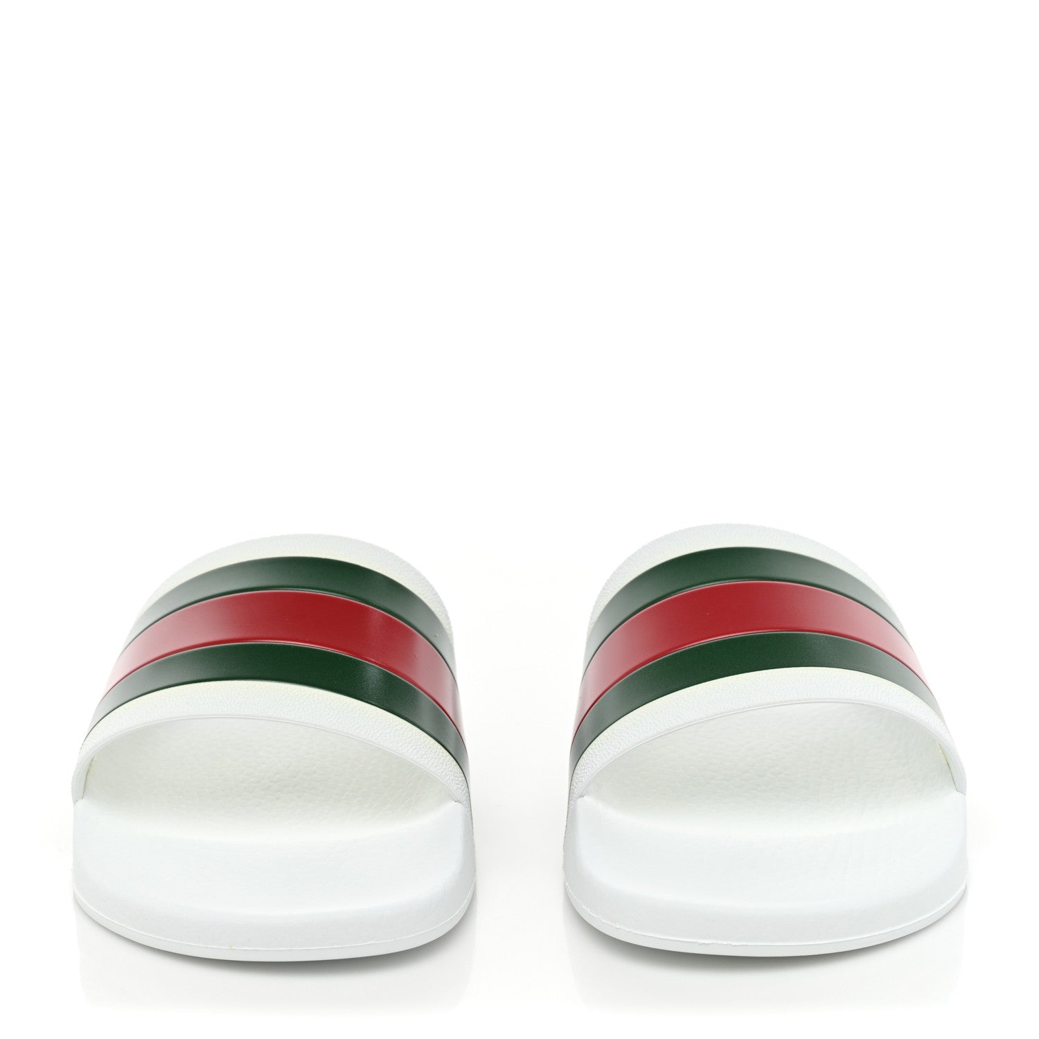 Gucci Rubber Web Mens Pool Slide Sandals 9 Great White 2 of 8