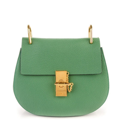 Chloe Grained Lambskin Drew Shoulder Bag Soft Green 2 of 9