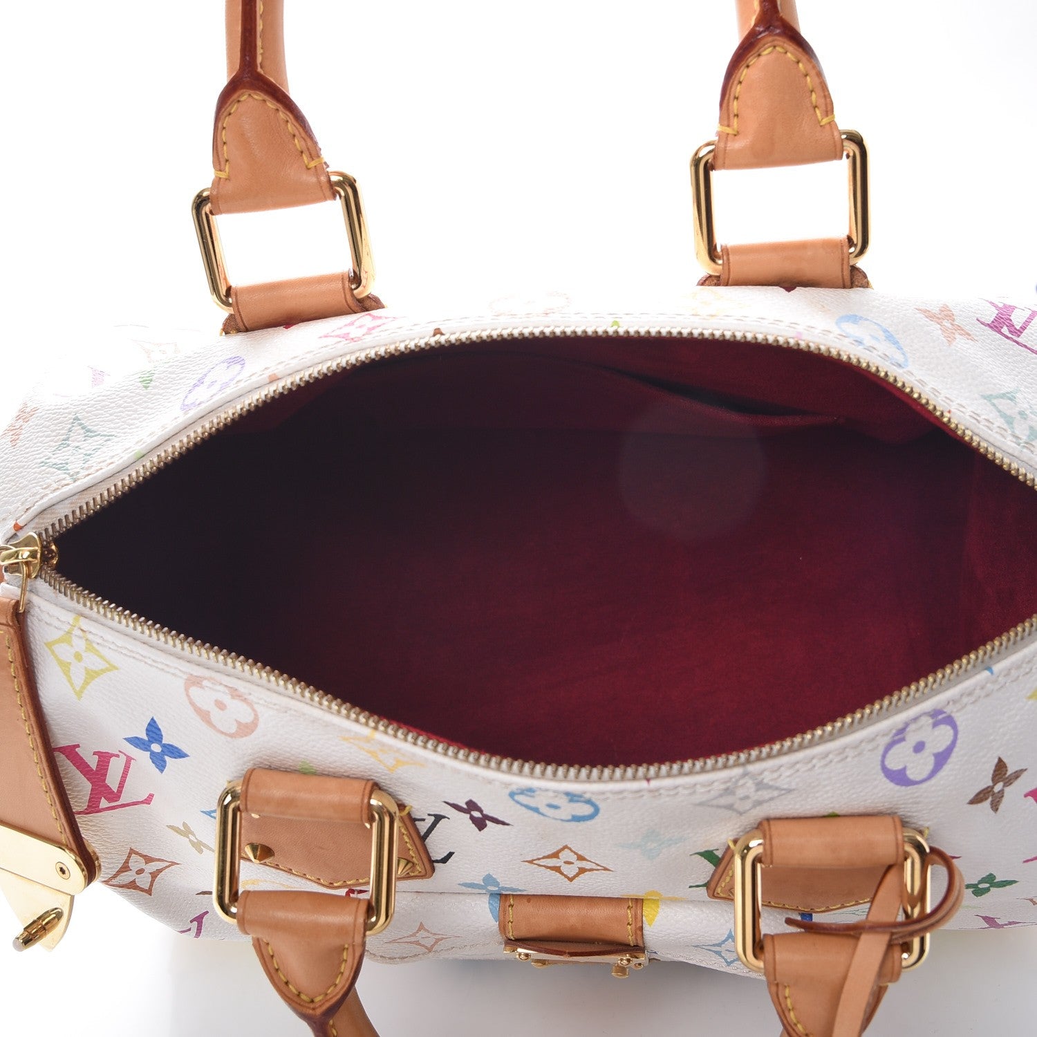 Louis Vuitton Monogram Multicolor Speedy 30 White 5 of 14