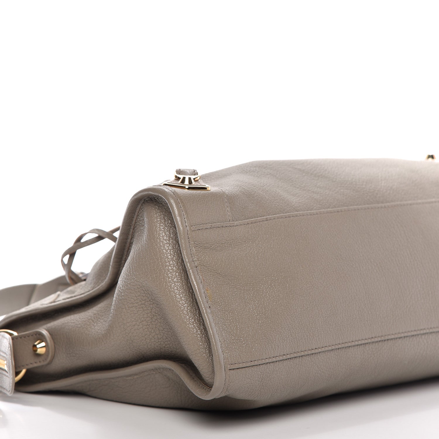 Balenciaga Chevre Gold Metallic Edge Hardware City Gris Taupe 6 of 9