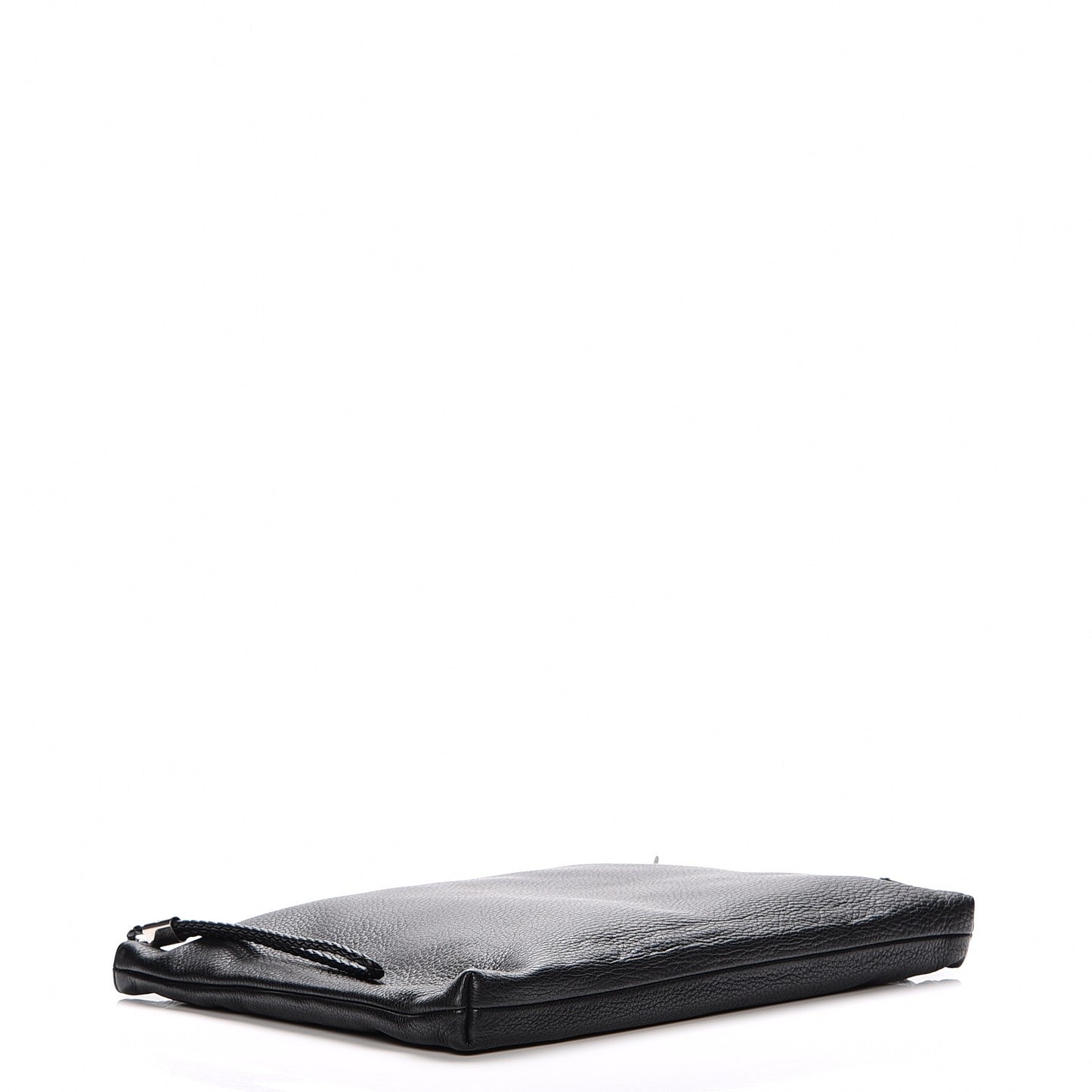Deerskin Interlocking G Portfolio Clutch Black