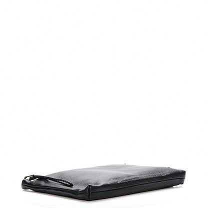 Gucci Deerskin Interlocking G Portfolio Clutch Black 5 of 9