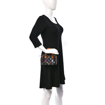 Louis Vuitton Monogram Multicolor Mini Sac HL Speedy Black 3 of 8