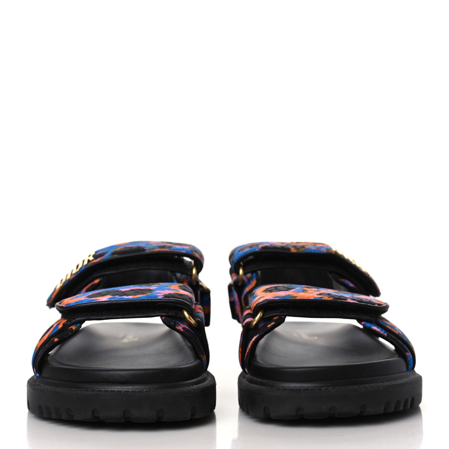 Christian Dior Technical Fabric Mizza Print DiorAct Sandals 36 Multicolor 2 of 8