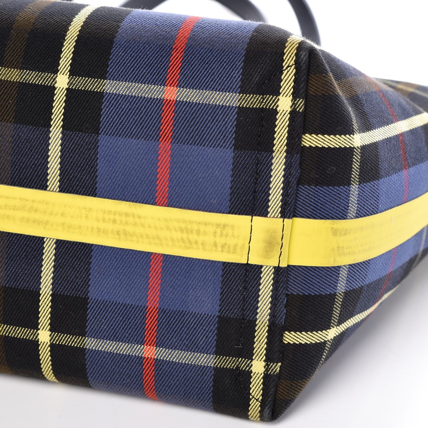 Burberry Vintage Check Medium The Giant Reversible Tote Racing Green Cobalt Blue 13 of 13