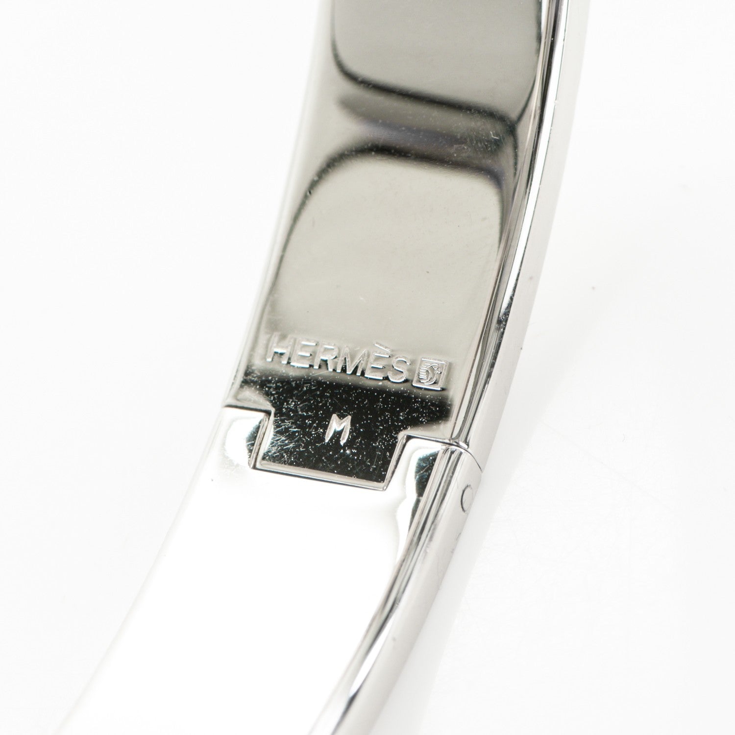 Hermes Enamel Narrow Clic Clac H Bracelet GM Black 4 of 5