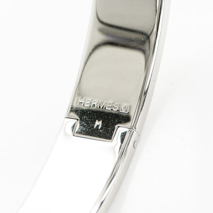 Hermes Enamel Narrow Clic Clac H Bracelet GM Black 4 of 5