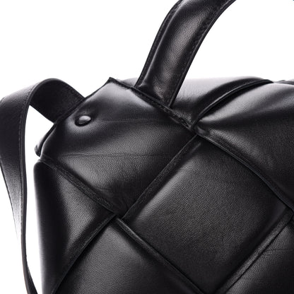 Bottega Veneta Nappa Intreccio Padded Top Handle Shoulder Bag Black 9 of 11