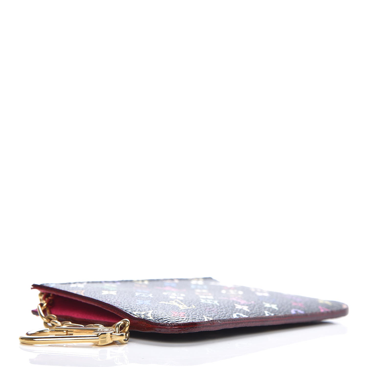 Louis Vuitton Monogram Multicolor Key Pouch Black Grenade 4 of 8