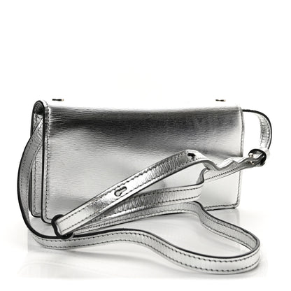 Tom Ford Metallic Palmellato Calfskin TF Mini Bag Silver 3 of 12