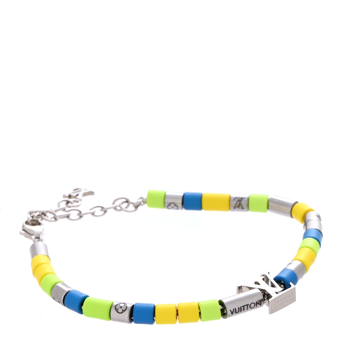 Metal Resin LV Sunrise Bead Bracelet Multicolor