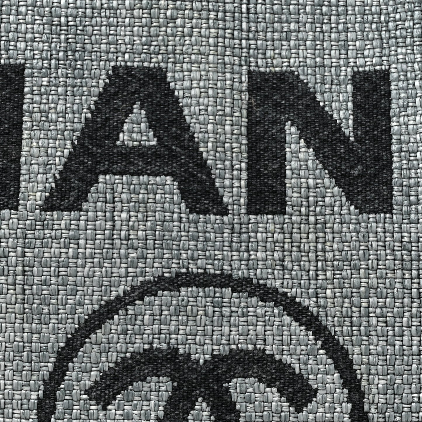 Woven Straw Raffia Large Deauville Tote Grey