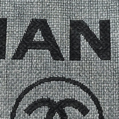 Chanel Woven Straw Raffia Large Deauville Tote Grey 8 of 14