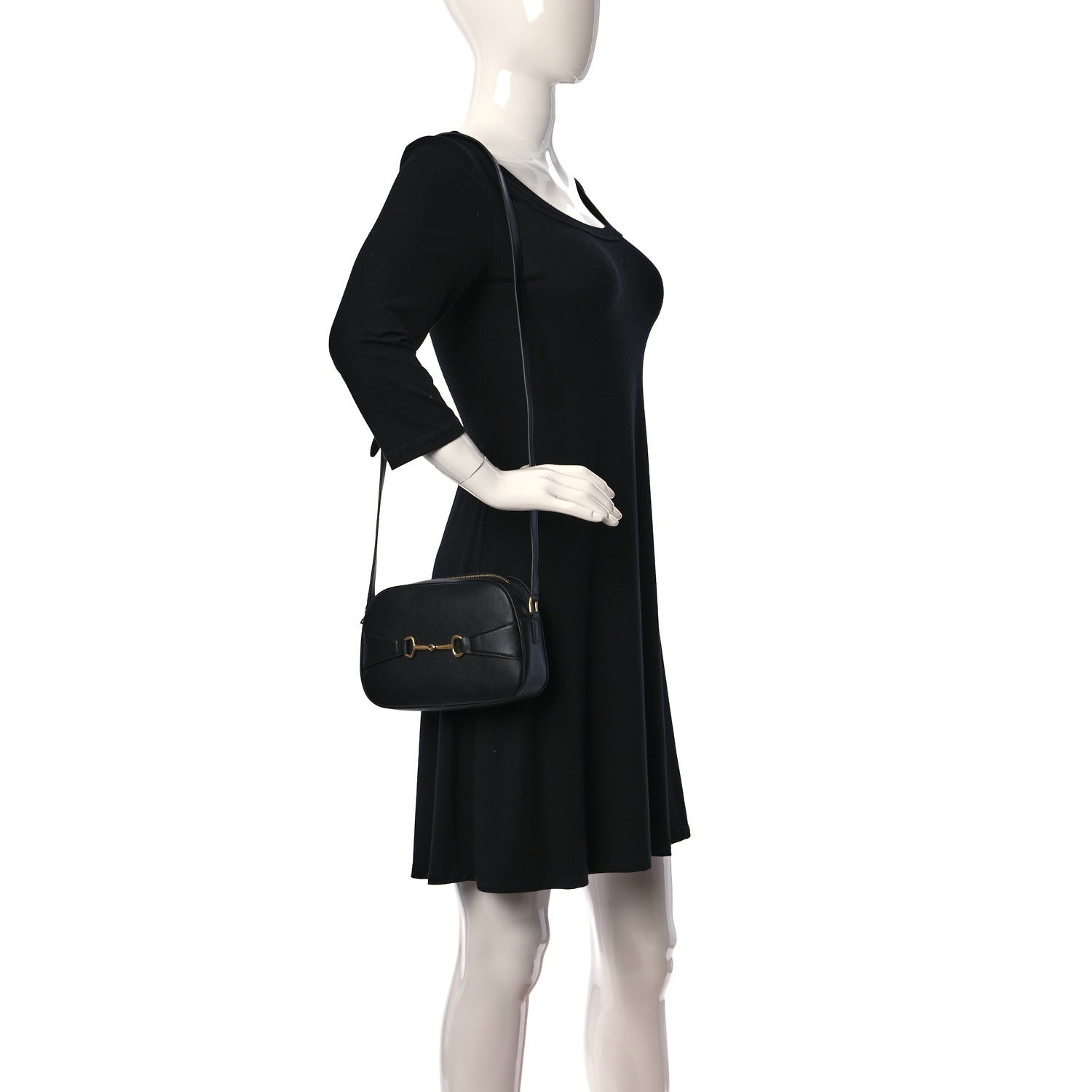 Celine Calfskin Crecy Camera Bag Black 2 of 8