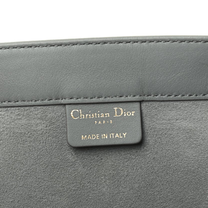 Christian Dior Calfskin Embossed Medium Book Tote Grey Stone 6 of 9