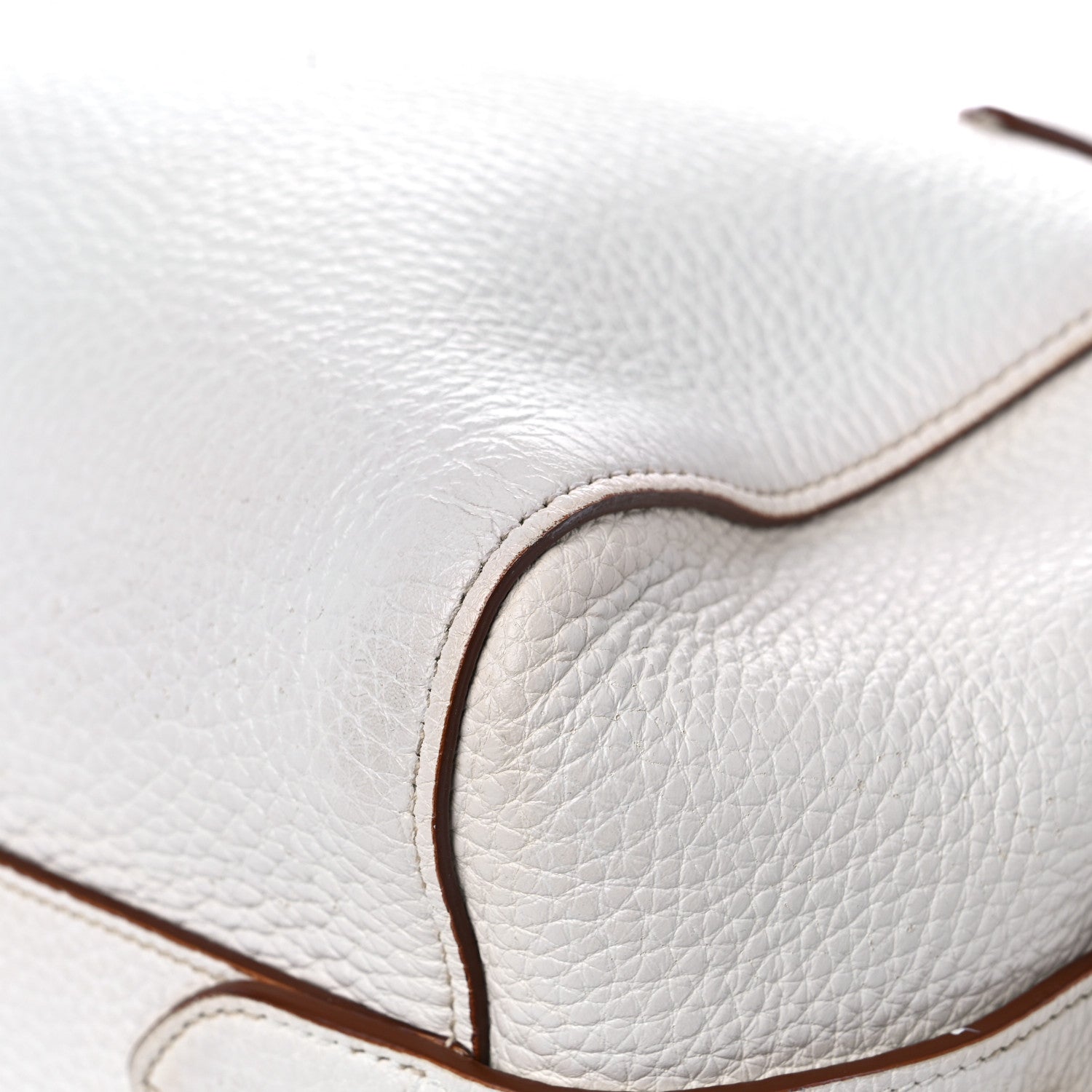 Prada Vitello Daino Medium Top Handle Bag White 9 of 20